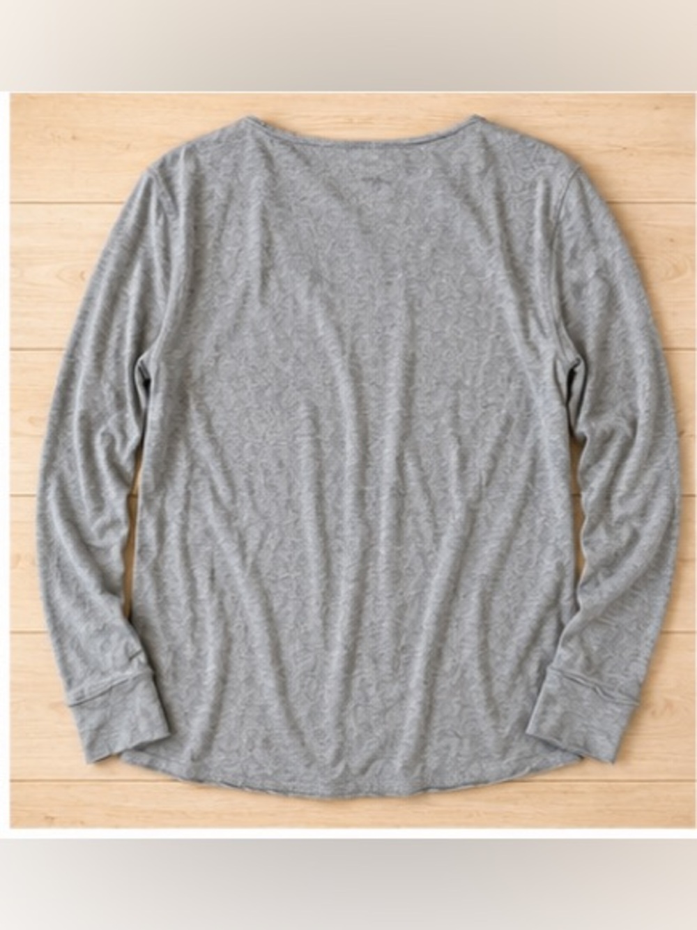 Zadig & Voltaire Gray Long Sleeve Tee with Rhinestone Skull - Picture 5 of 7
